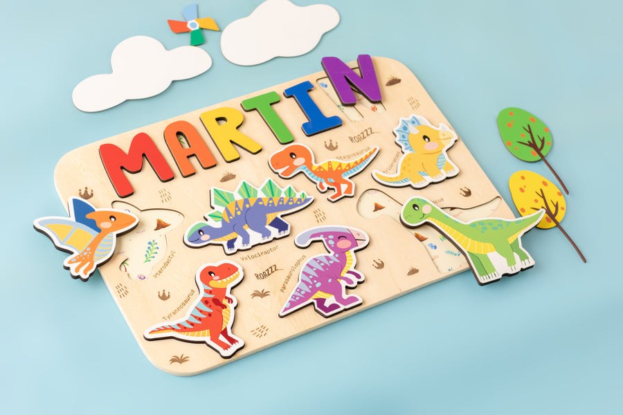 Unique Wooden Name Puzzles for Baptism Gifts