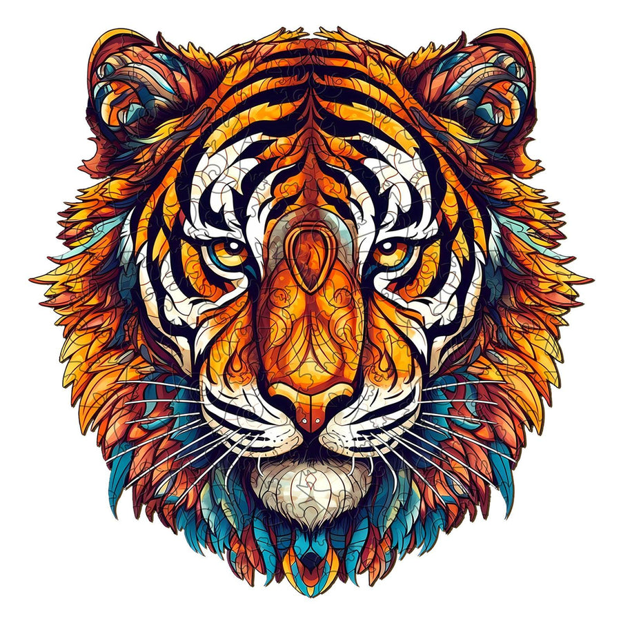 Brave Tiger Wooden Jigsaw Puzzle