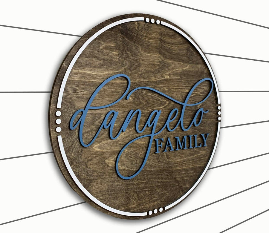 3D Family Name Sign  Custom Family Name Sign  Personalized Wood Sign  Bridal Shower Gift  Anniversary Gift  Established Sign Last Name