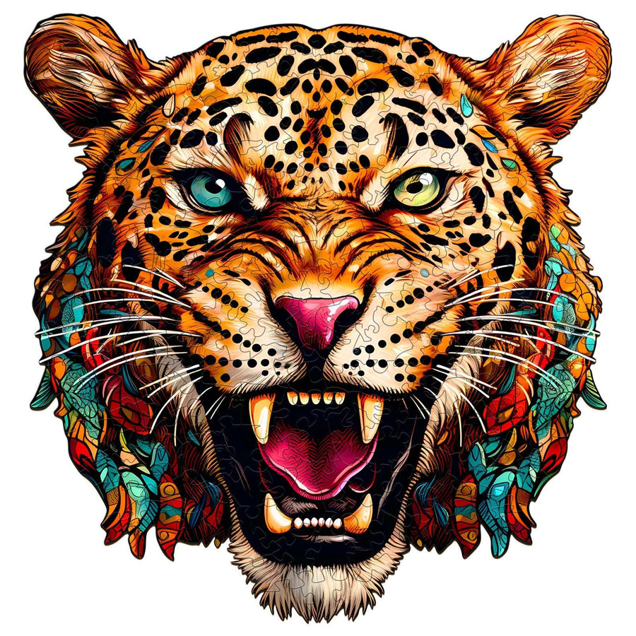 Agile Leopard Wooden Jigsaw Puzzle