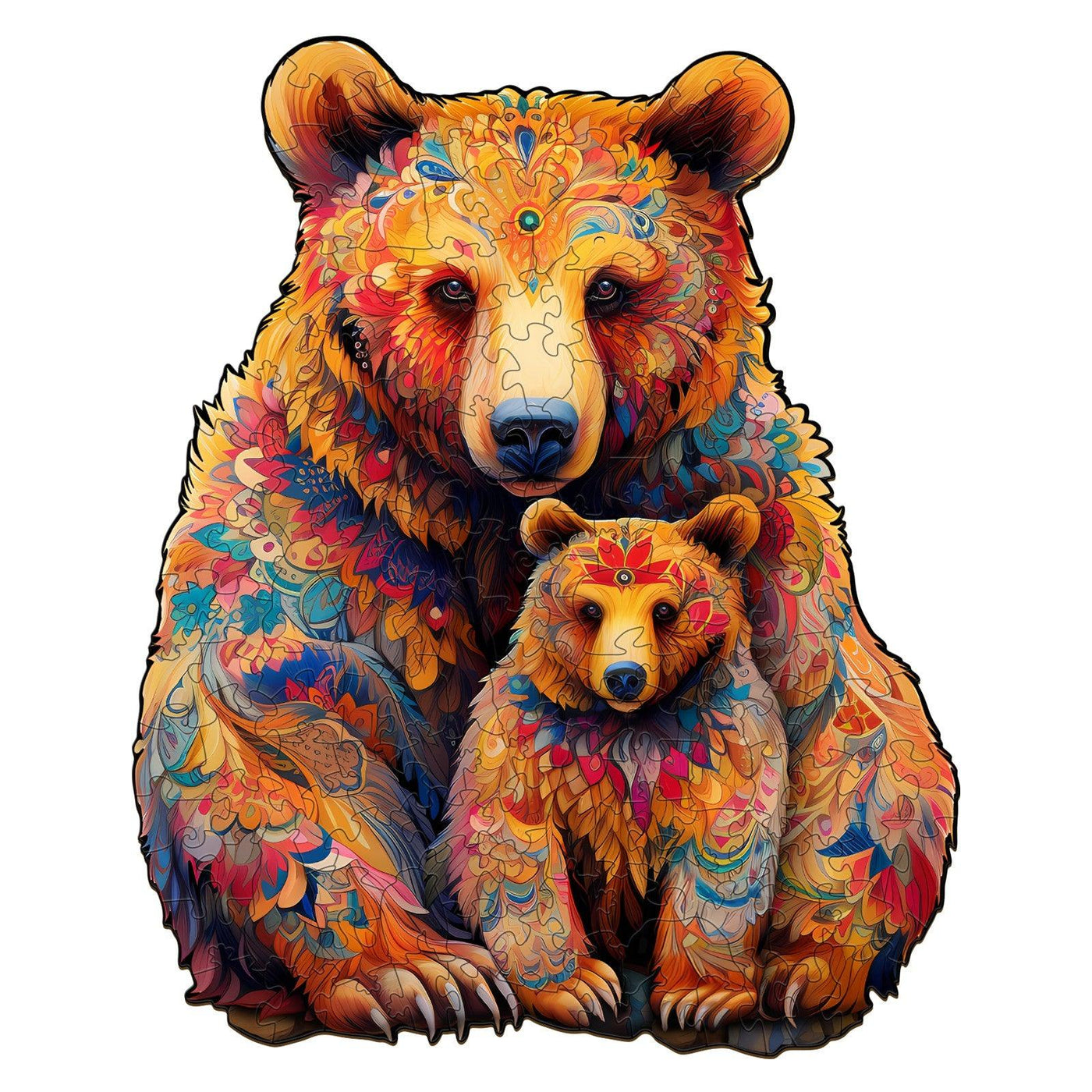 Bear Family Wooden Jigsaw Puzzle