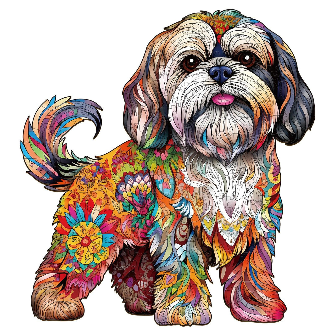 Beautiful Shih tzu 2 Wooden Jigsaw Puzzle