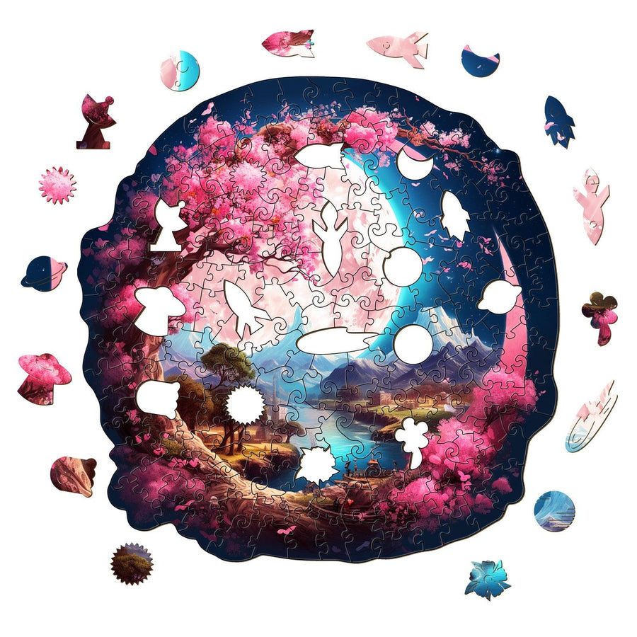 Beautiful Moon Wooden Jigsaw Puzzle