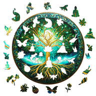 Aurora Tree of Life Wooden Jigsaw Puzzle