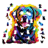 Black Labrador Wooden Jigsaw Puzzle