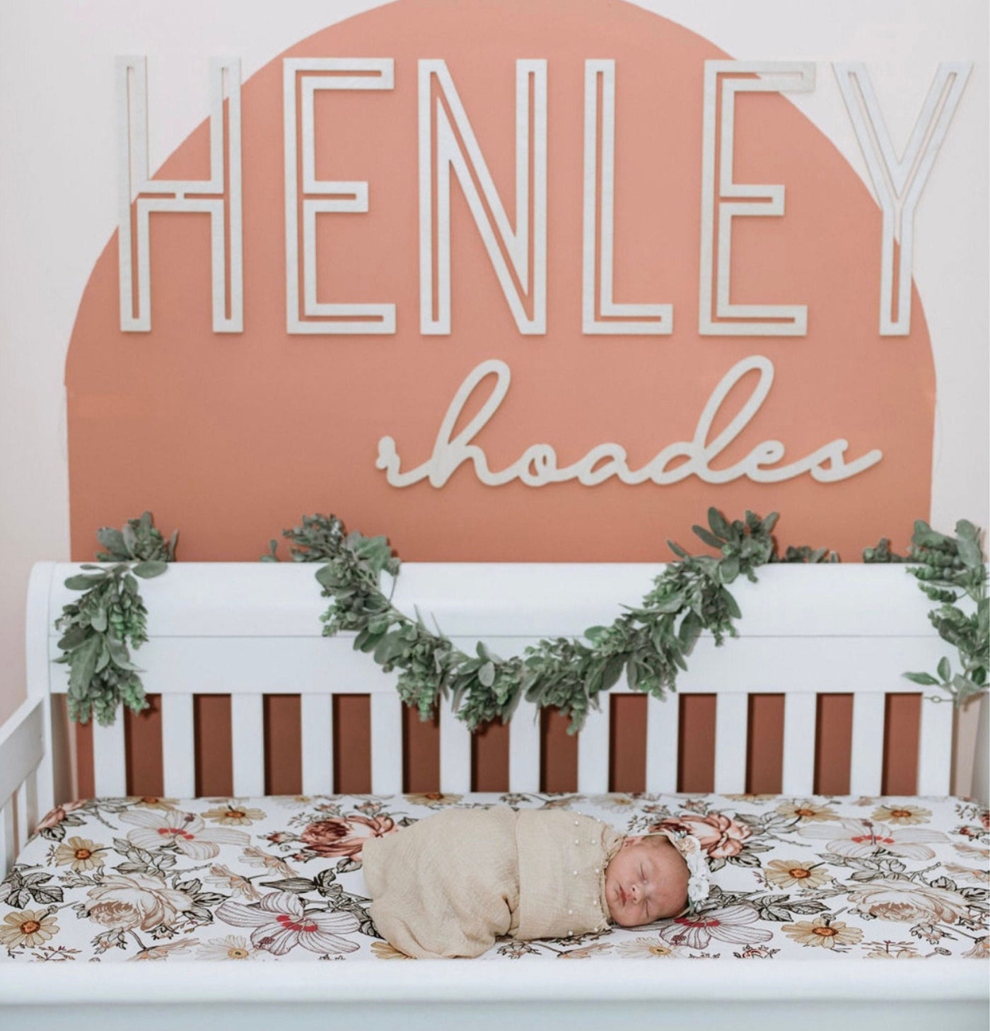 Custom Name Sign for Nursery, Wooden Letters, Wall Art Above Crib, Choice of Size & Fonts.