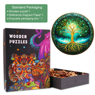 Aurora Tree of Life Wooden Jigsaw Puzzle