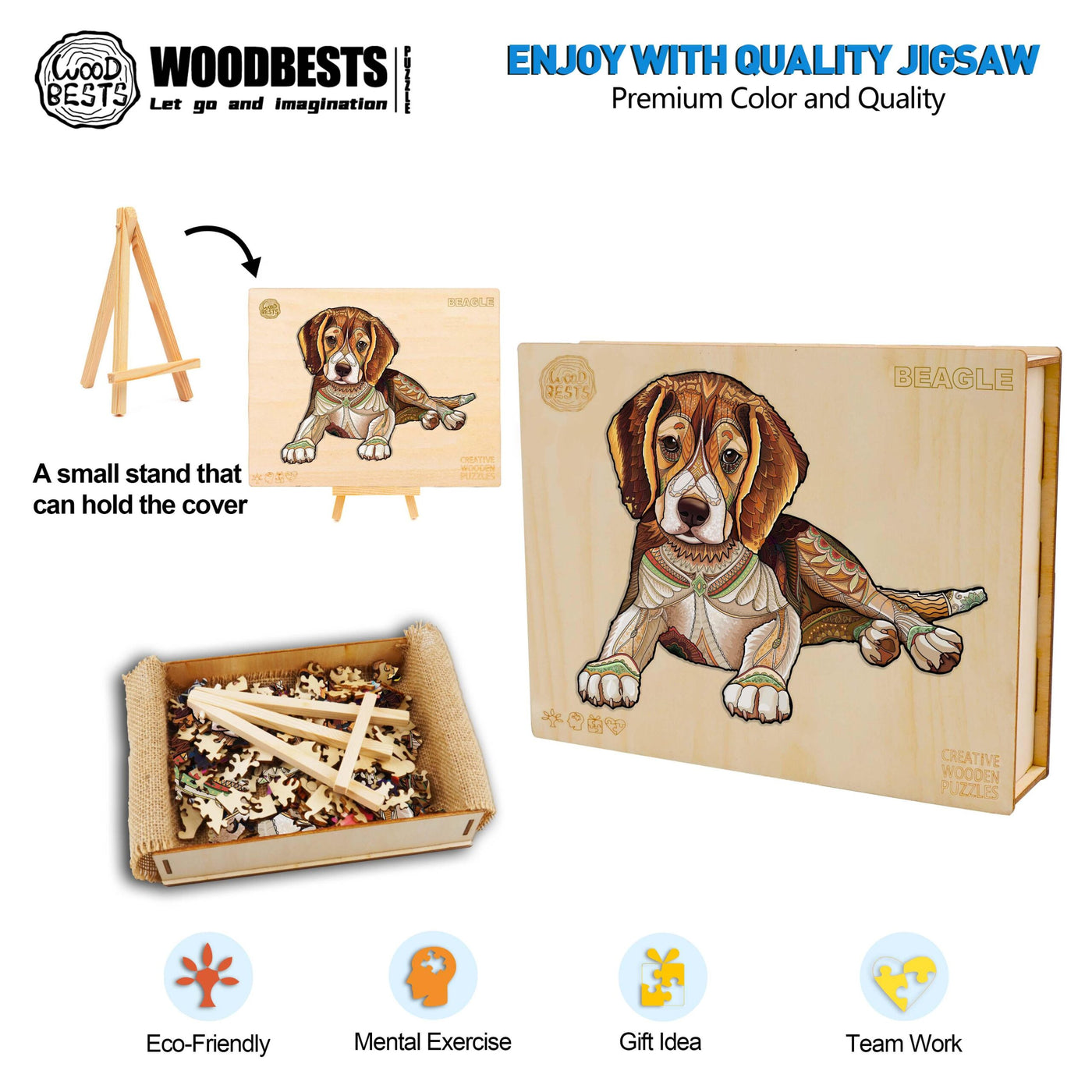 Beagle Wooden Jigsaw Puzzle