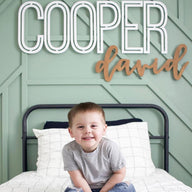 Custom Name Sign for Nursery, Wooden Letters, Wall Art Above Crib, Choice of Size & Fonts.