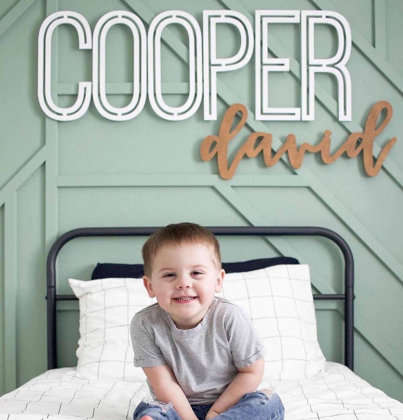 Custom Name Sign for Nursery, Wooden Letters, Wall Art Above Crib, Choice of Size & Fonts.