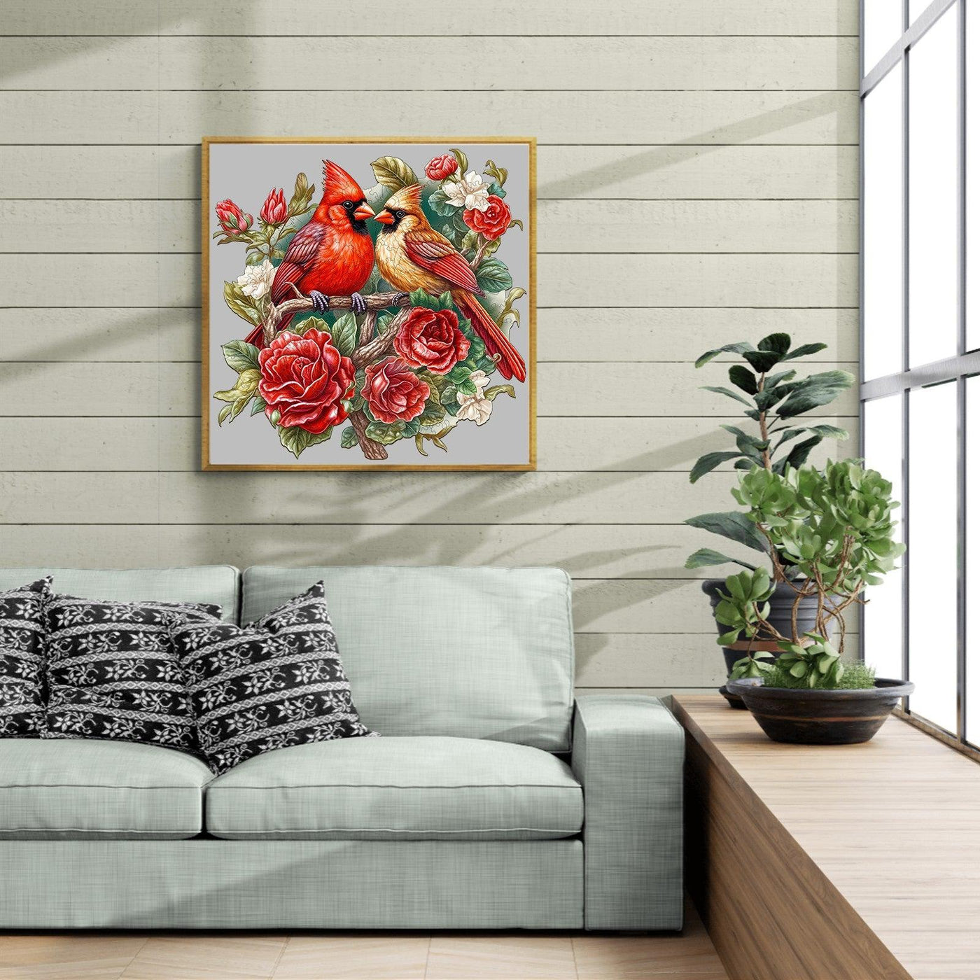 Beautiful Cardinal Wooden Jigsaw Puzzle