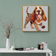 Basset Hound-2 Wooden Jigsaw Puzzle