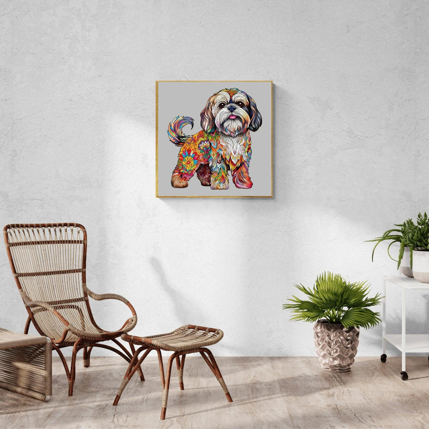 Beautiful Shih tzu 2 Wooden Jigsaw Puzzle