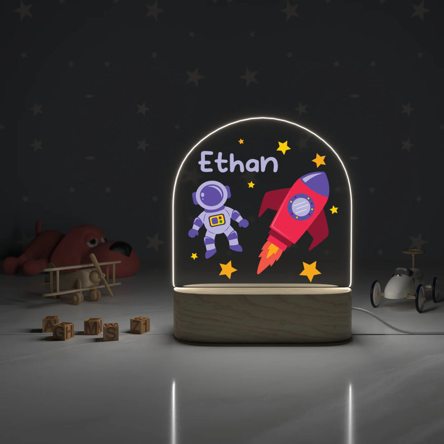 Astronaut, Personalized Night Light for Baby, Baby Shower Gift, First Birthday Gift