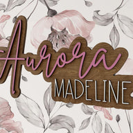 Aurora Madeline Layered Sign, Custom Name Sign for Nursery