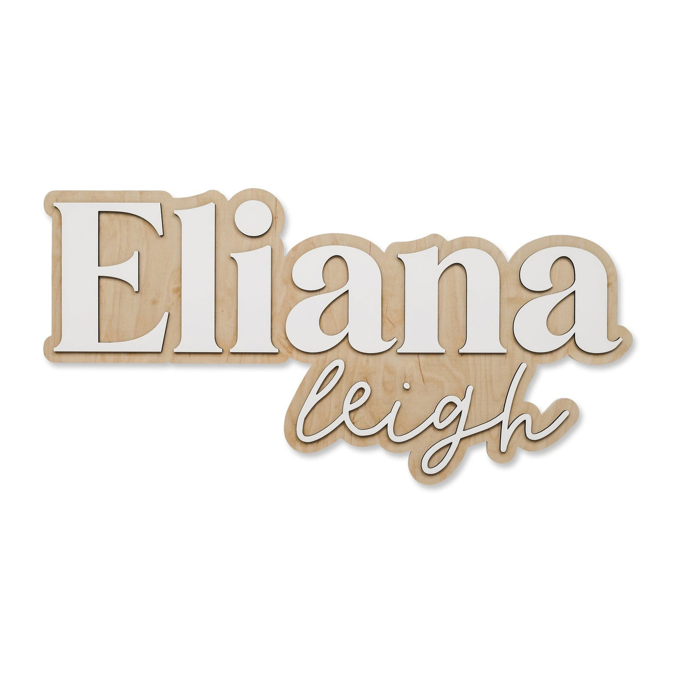 Eliana Leigh Outline Design, Custom Name Sign for Nursery