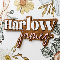 Custom Name Sign for Nursery, Harlow James Layered Sign