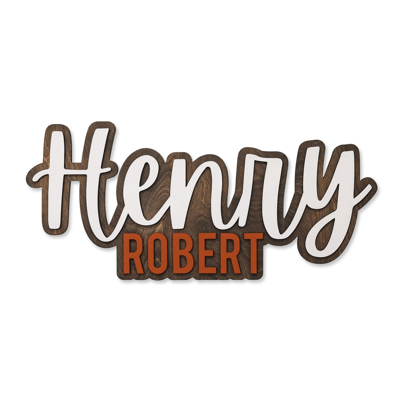 Custom Name Sign for Nursery, Henry James Outline Design