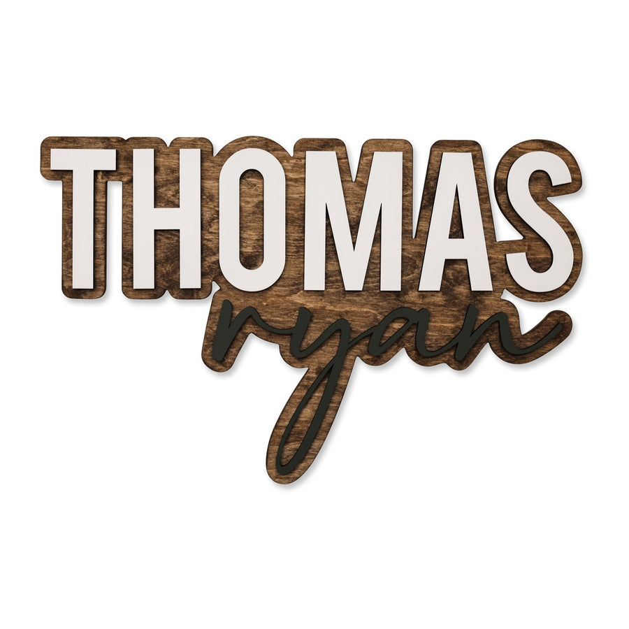 Thomas Ryan Outline Design, Custom Name Sign for Nursery