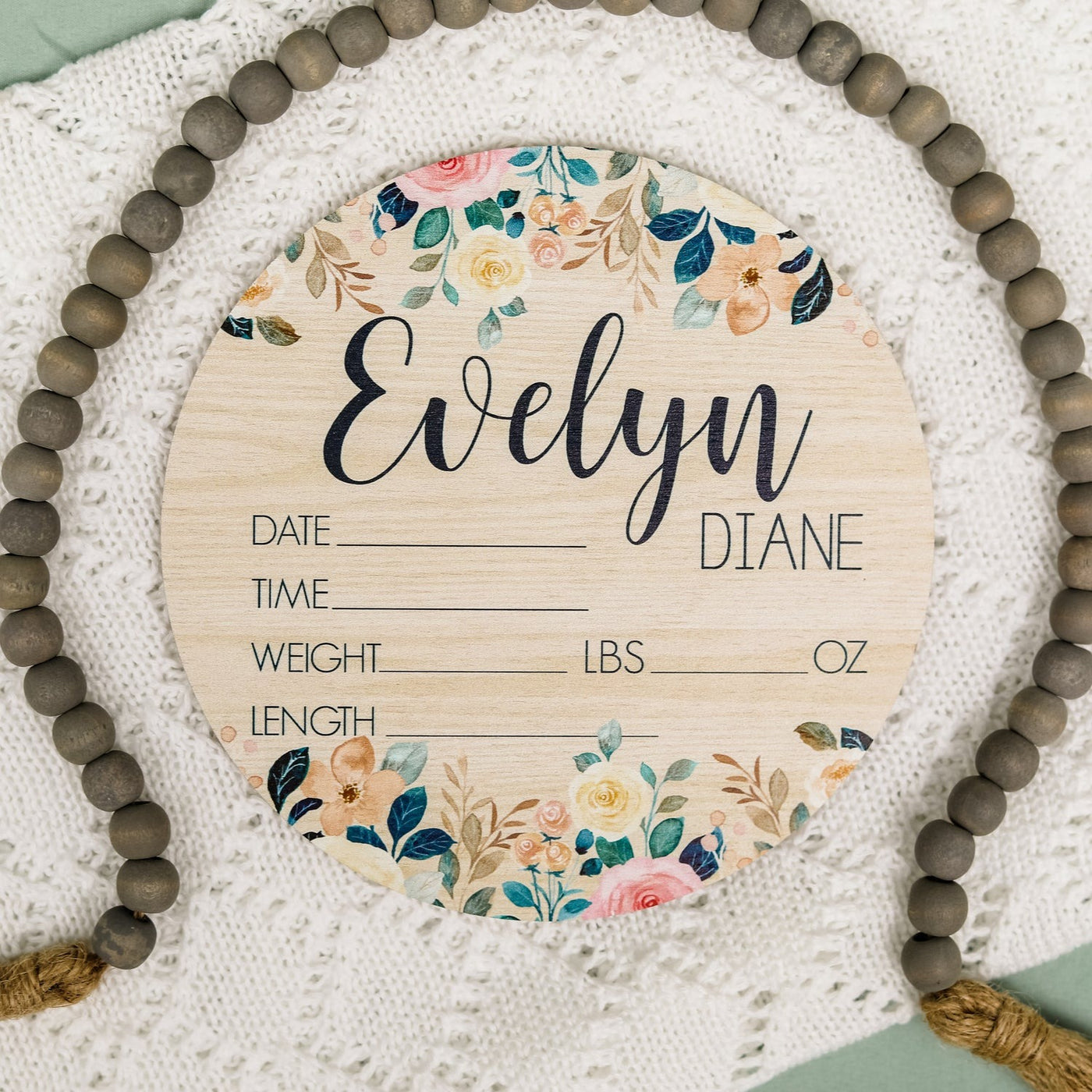 Evelyn Diane Flowers Birth Stat