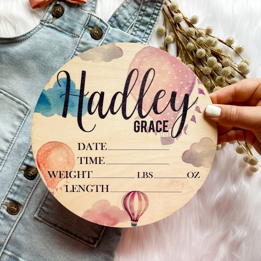 Hadley Grace Baloon Birth Stat