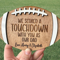 Football Dad Gift, Custom Father's Day Sign, Personalized Dad Gift from Kids