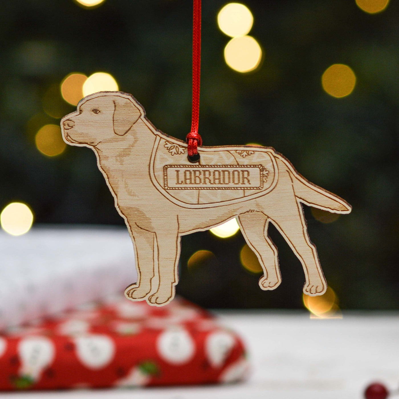 Personalised Labrador Dog Decoration, Dog Mom Christmas Ornament