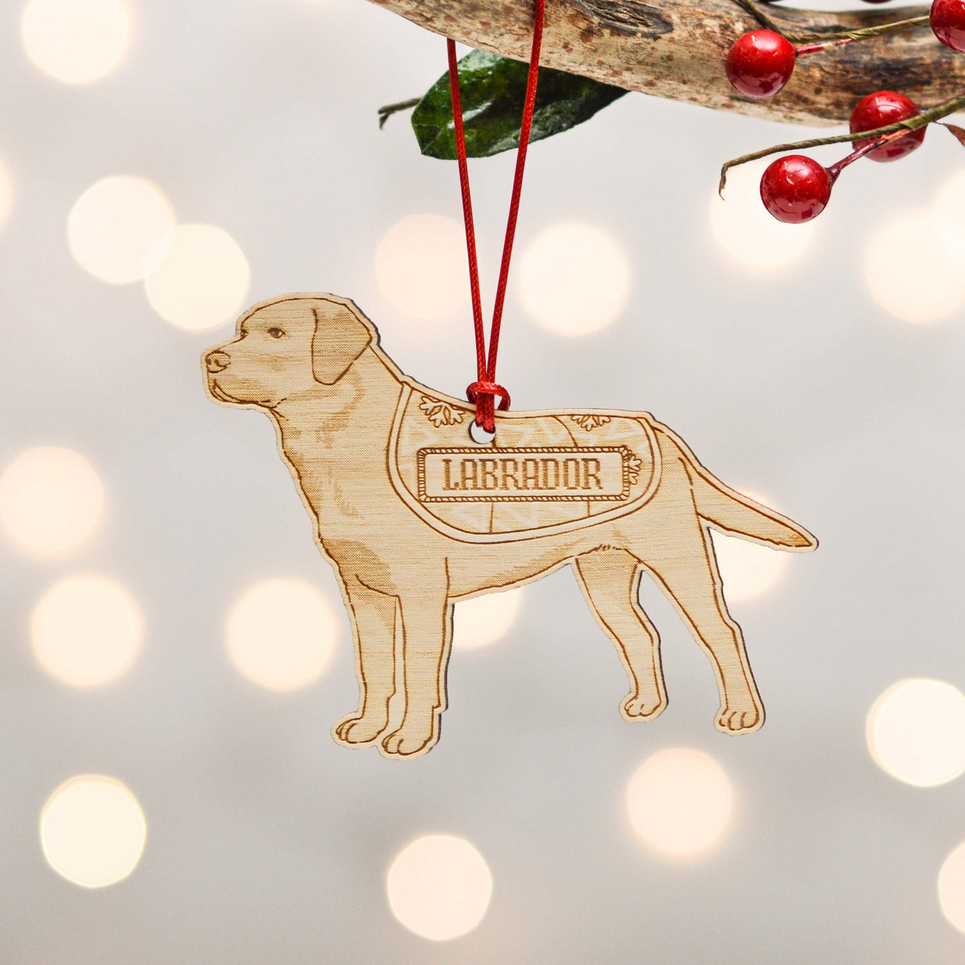 Personalised Labrador Dog Decoration, Dog Mom Christmas Ornament