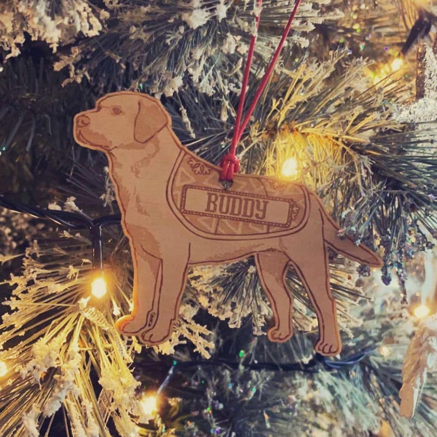 Personalised Labrador Dog Decoration, Dog Mom Christmas Ornament