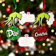 Grinchmas Ornament Personalized | Custom Christmas Family Ornament | Grinch Christmas Ornament | Grinch Family Ornament | Christmas Gift