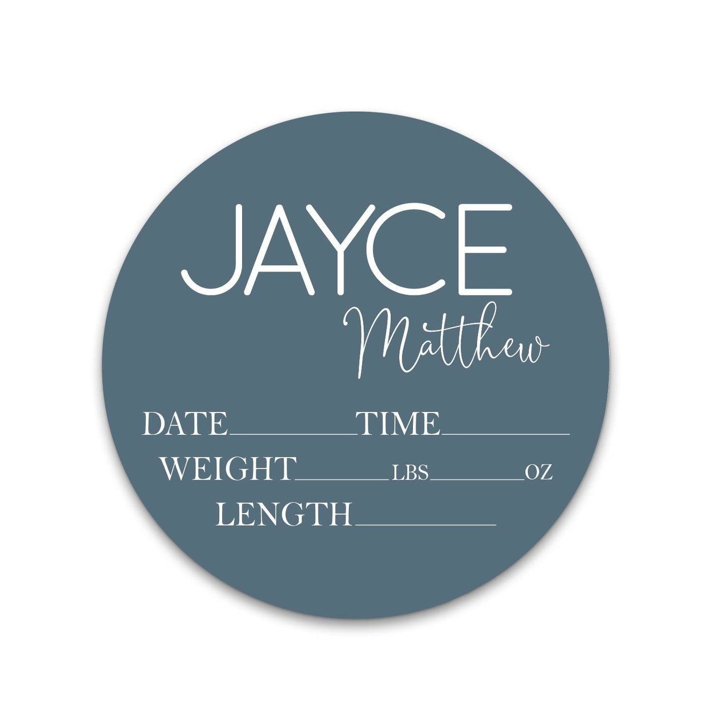 Jace Matthew Classic Birth Stat